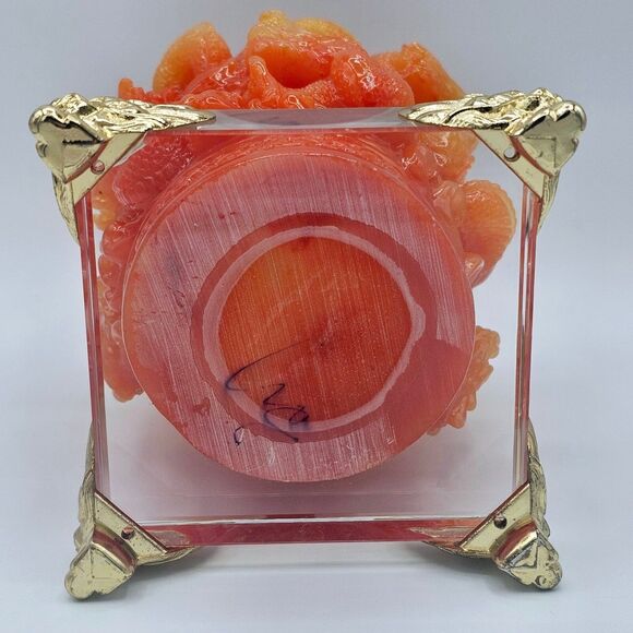 Dragon Decor Pencil Holder Vtg Chinese Stone Carving Desk Gift Year of Dragon - Picture 5 of 12